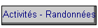 Activits - Randonnes